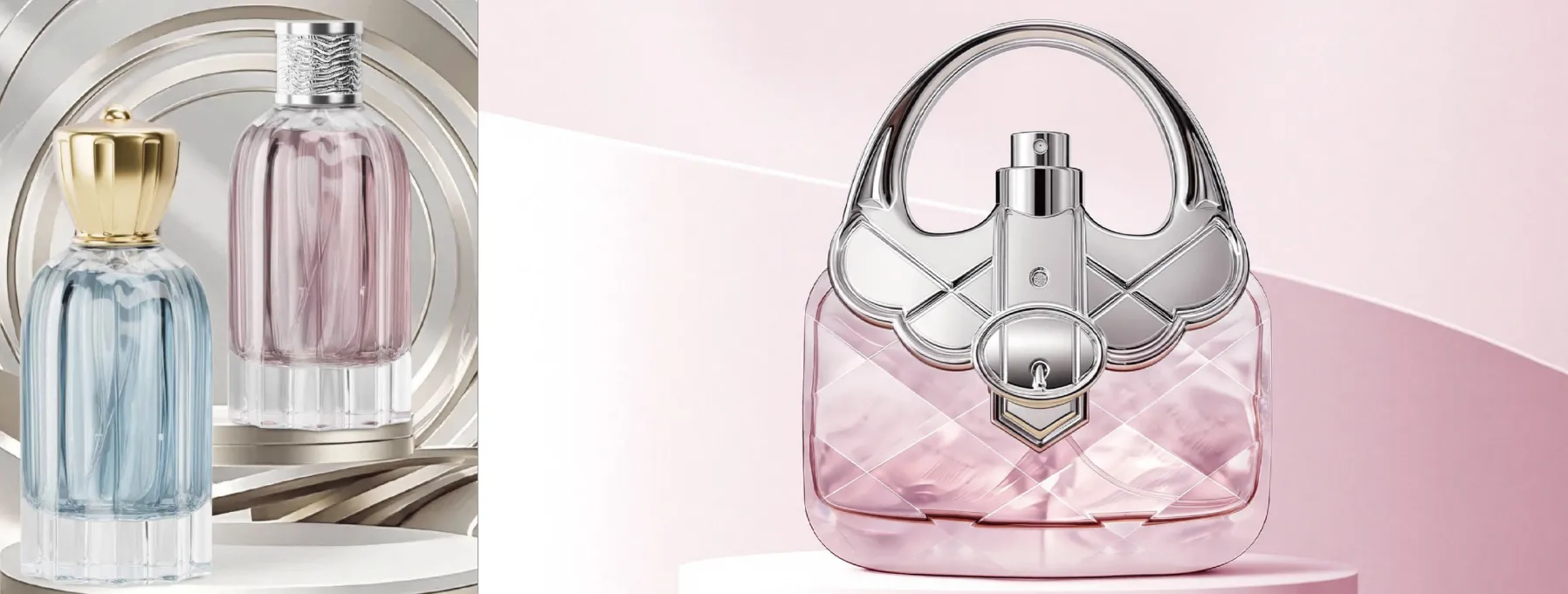 Perfume glass bottle detail